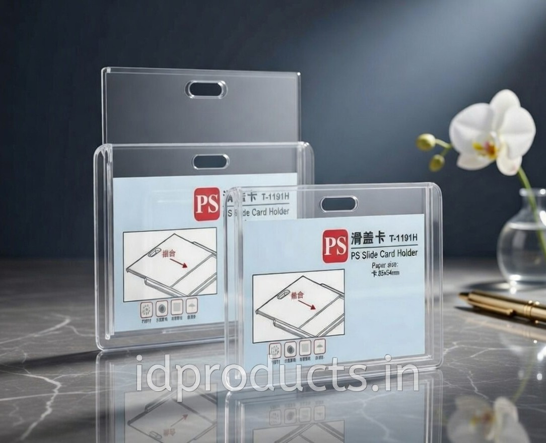 Horizontal Acrylic ID Card Holder