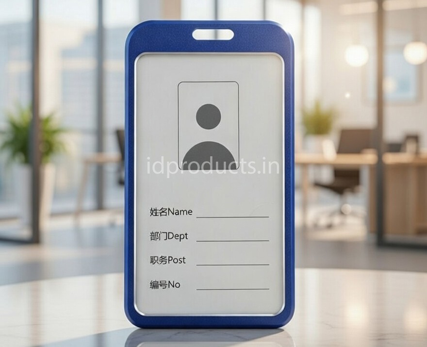 ANG Metal ID Card Holder (10 Holders, Blue)